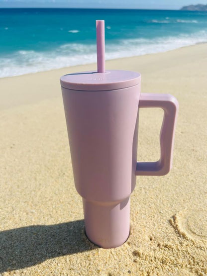 Tumbler with Straw and Lid in Lilac | 40 oz